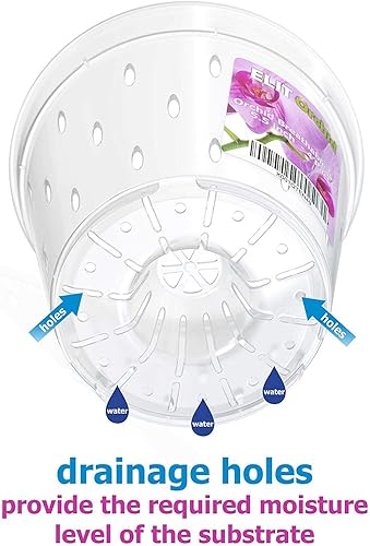 Miniatura 3 de Maceta para orquídeas con orificios, para interiores, de plástico transparente