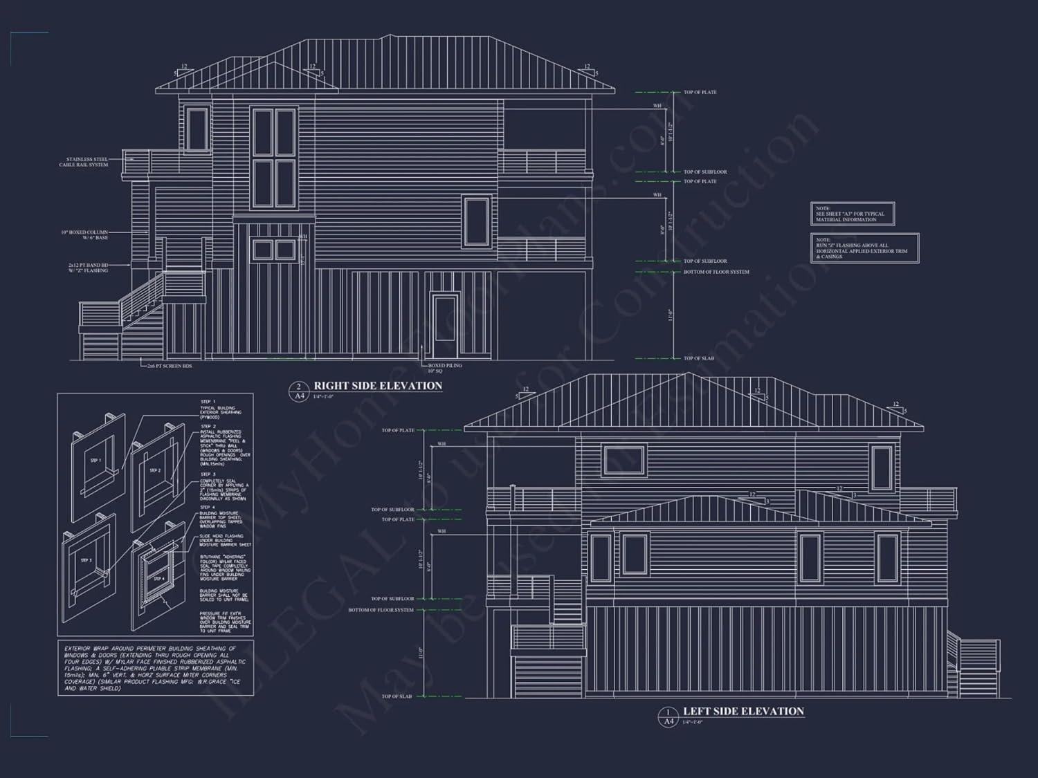 18-1415 HOUSE PLAN - Modern House Plan with CAD Designs, Floor Plans & Blueprint