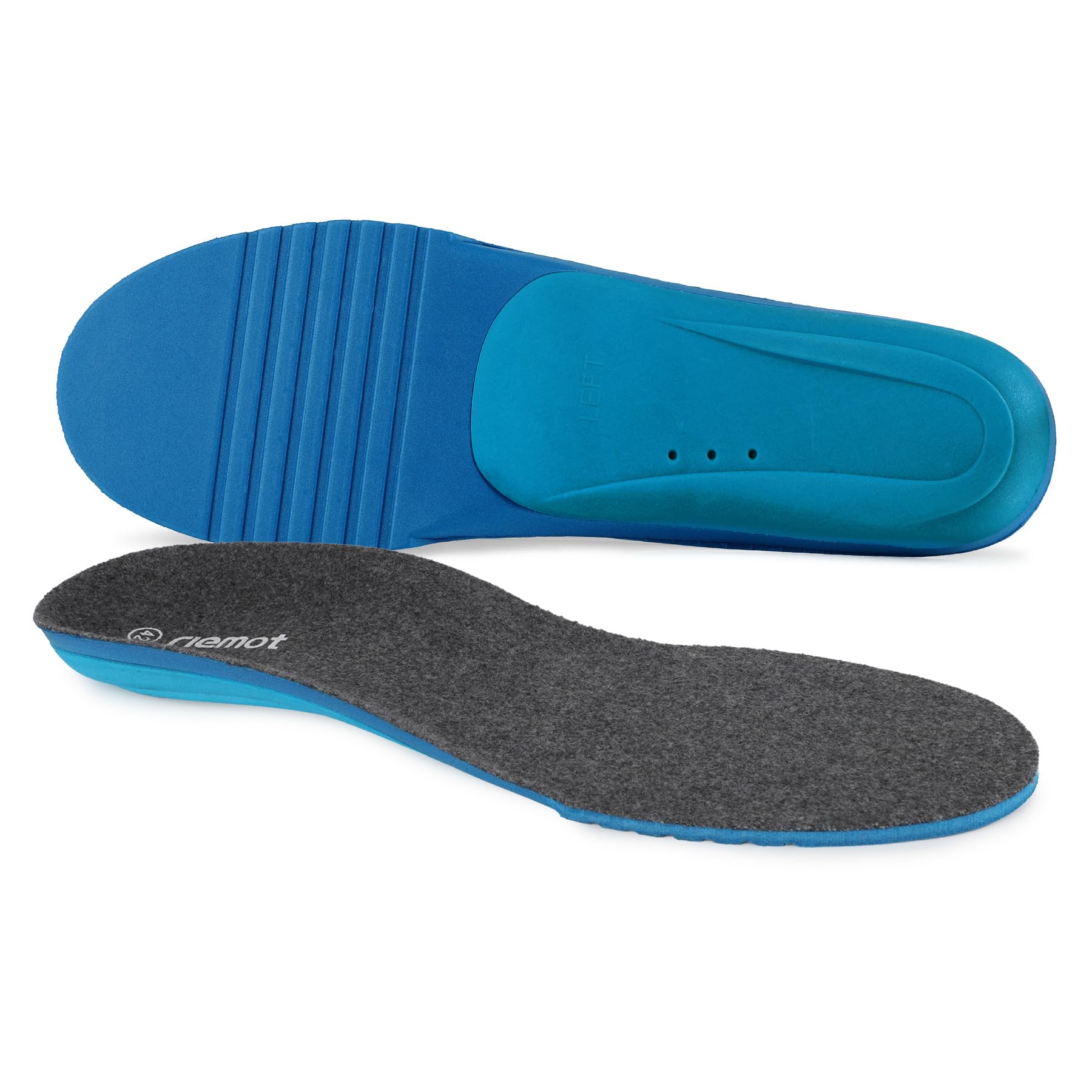 riemot Solette Memory Foam Uomo Donna, Soletta Scarpe per Stivali da Lavoro e Scarpe da Passeggio, Sport Solette per Assorbimento Degli Urti e Ammortizzazione, Soffice, Comfort38 39 40 41 42 43 EU