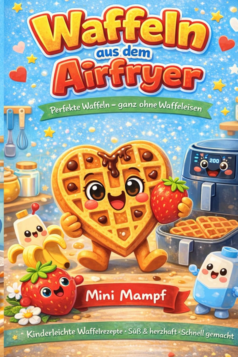 Waffeln aus dem Airfryer Perfekte Waffeln ganz ohne Waffeleisen: Kinderleichte Waffelrezepte Süß & Herzhaft & Schnell gemacht (Mimi Mampf Kochbuch für Kinder)