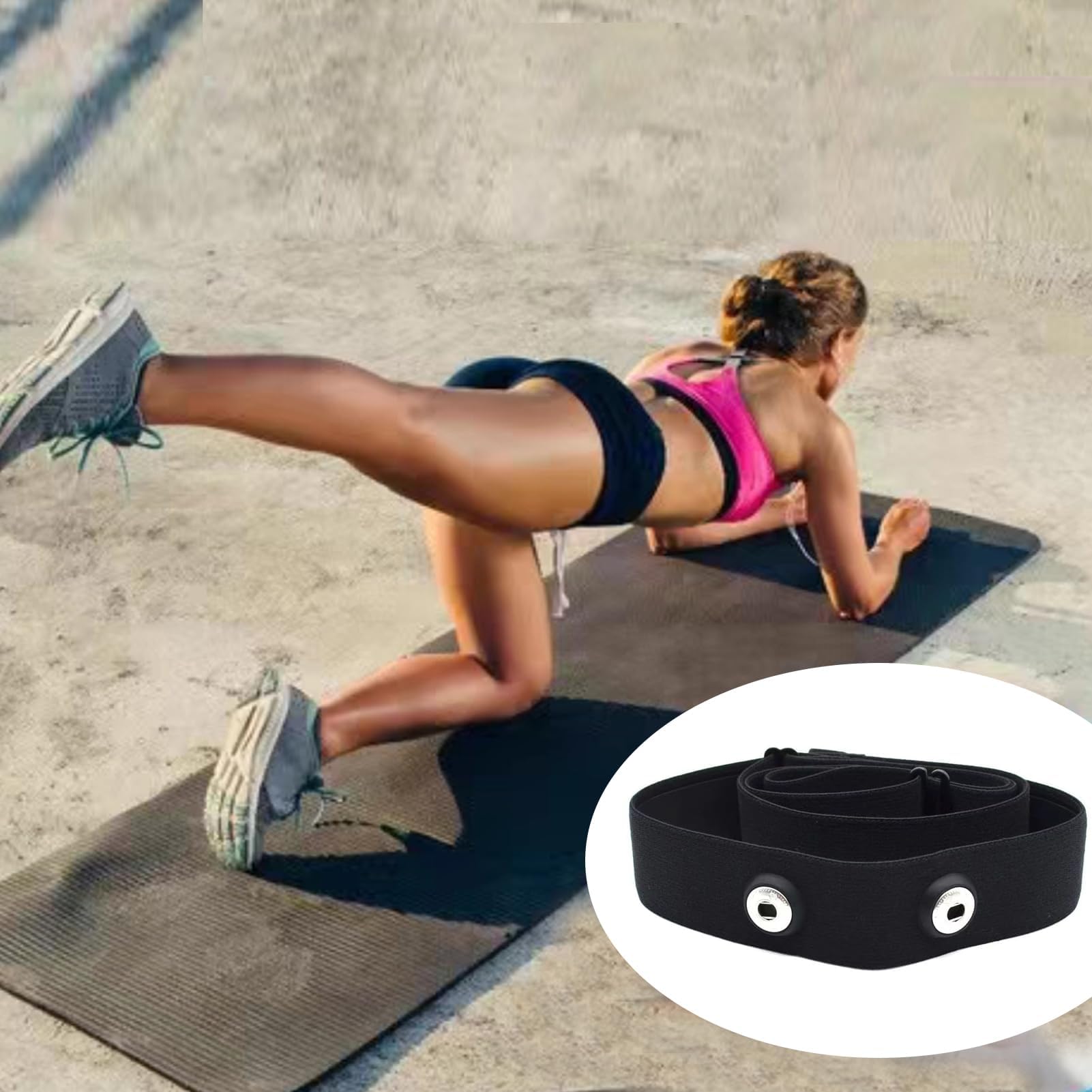 Recambio Cinta Frecuencia Cardiaca Bluetooth Ant+ Compatible Garmin Wahoo Bryton Polar H10 H9 Coospo Magene Resistente Agua Sudor