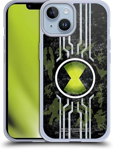 Head Case Designs Funda de gel suave con licencia oficial de Ben 10 Alien Force Omnitrix Graphics compatible con Apple iPhone 14