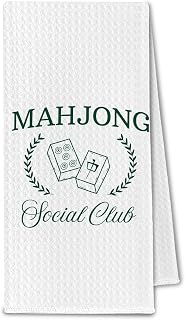 Mahjong Gifts for Women, Mah Jong Hand Dish Towels for Kitchen & Bathroom, Mahjong Accessories and Gifts Ideas for Mah Jong Lovers, 16x24 Inch