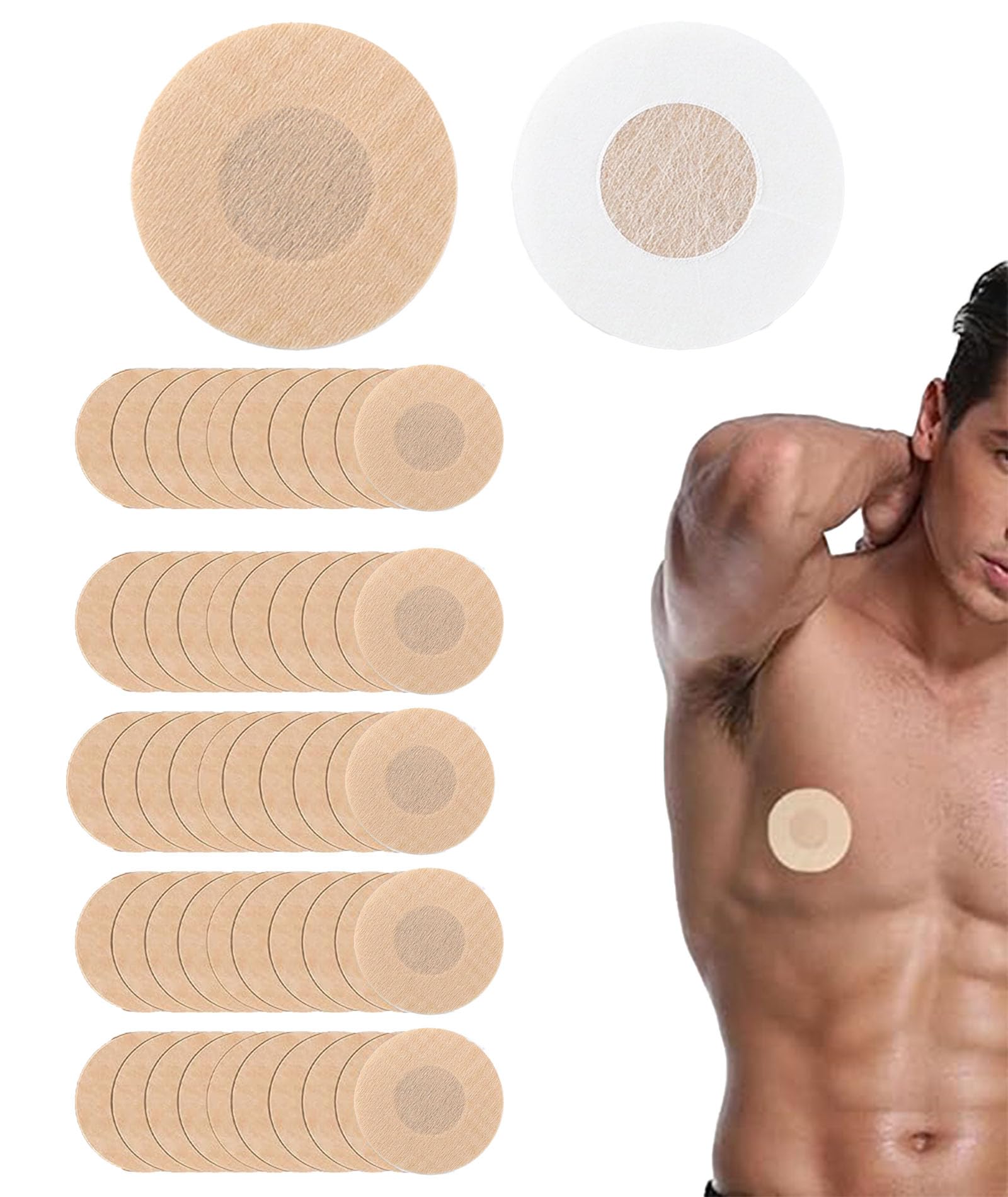 100PCS Nipple Cover for Men, Nipple Shield and Nipple Cover, Reliable Protection During Workouts and Running, Breathable Adhesive Design-image-6