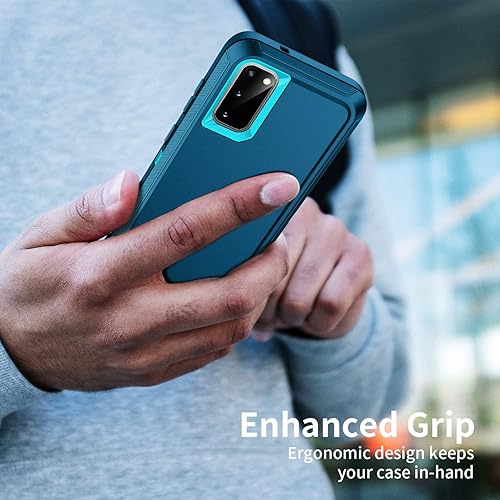 Miniatura 5 de Funda para Galaxy S20 Plus 5G, a prueba de golpes, a prueba de caídas, a prueba de polvo, 3 capas, protección de cuerpo completo, resistente, de