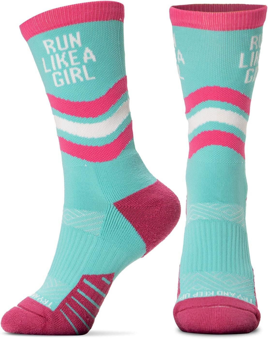 Gone For a Run Inspirational Mid-Calf Running Socks - Socrates - Women