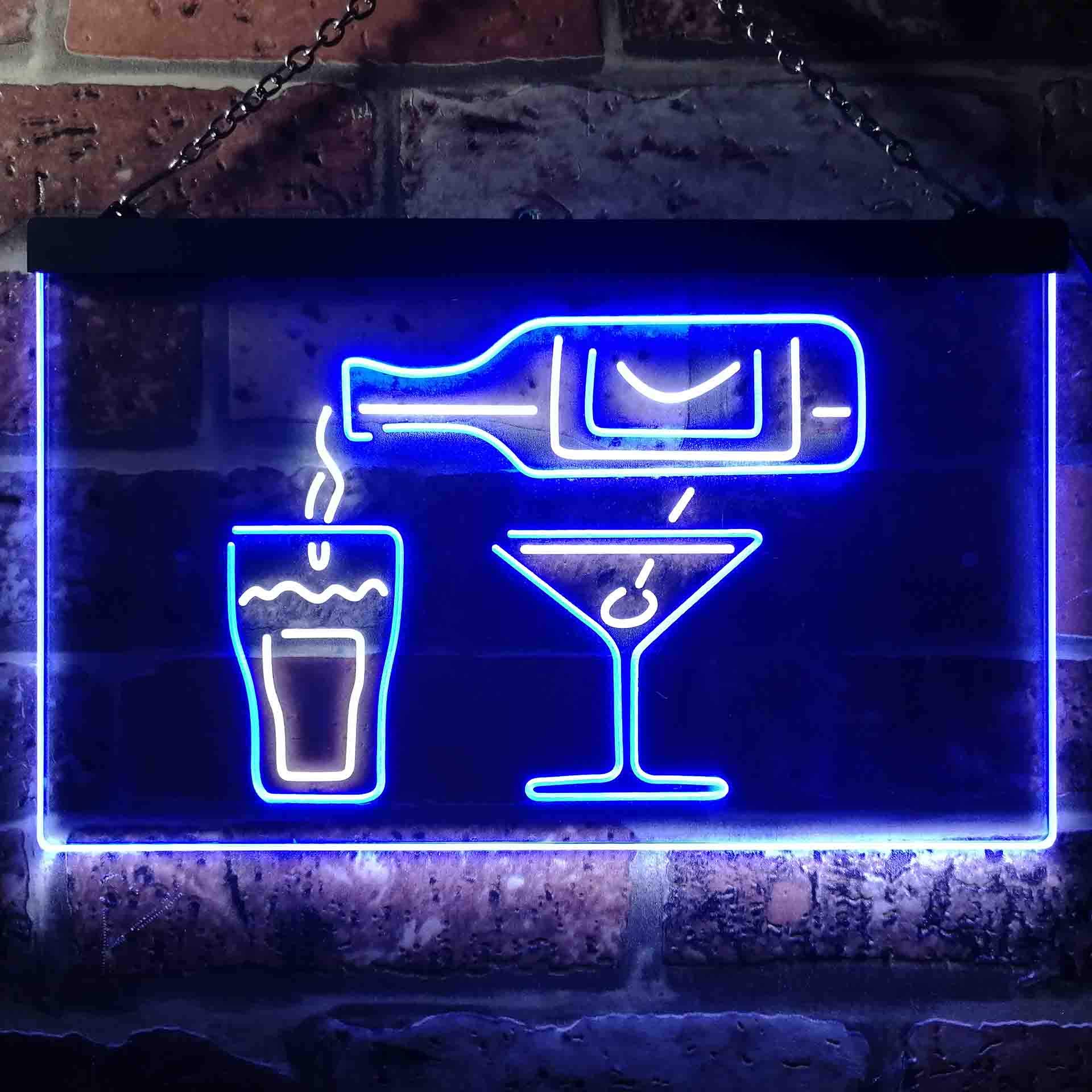 Enseigne Néon LED Extérieur - Cocktails And Dreams – Mon Enseigne Lumineuse