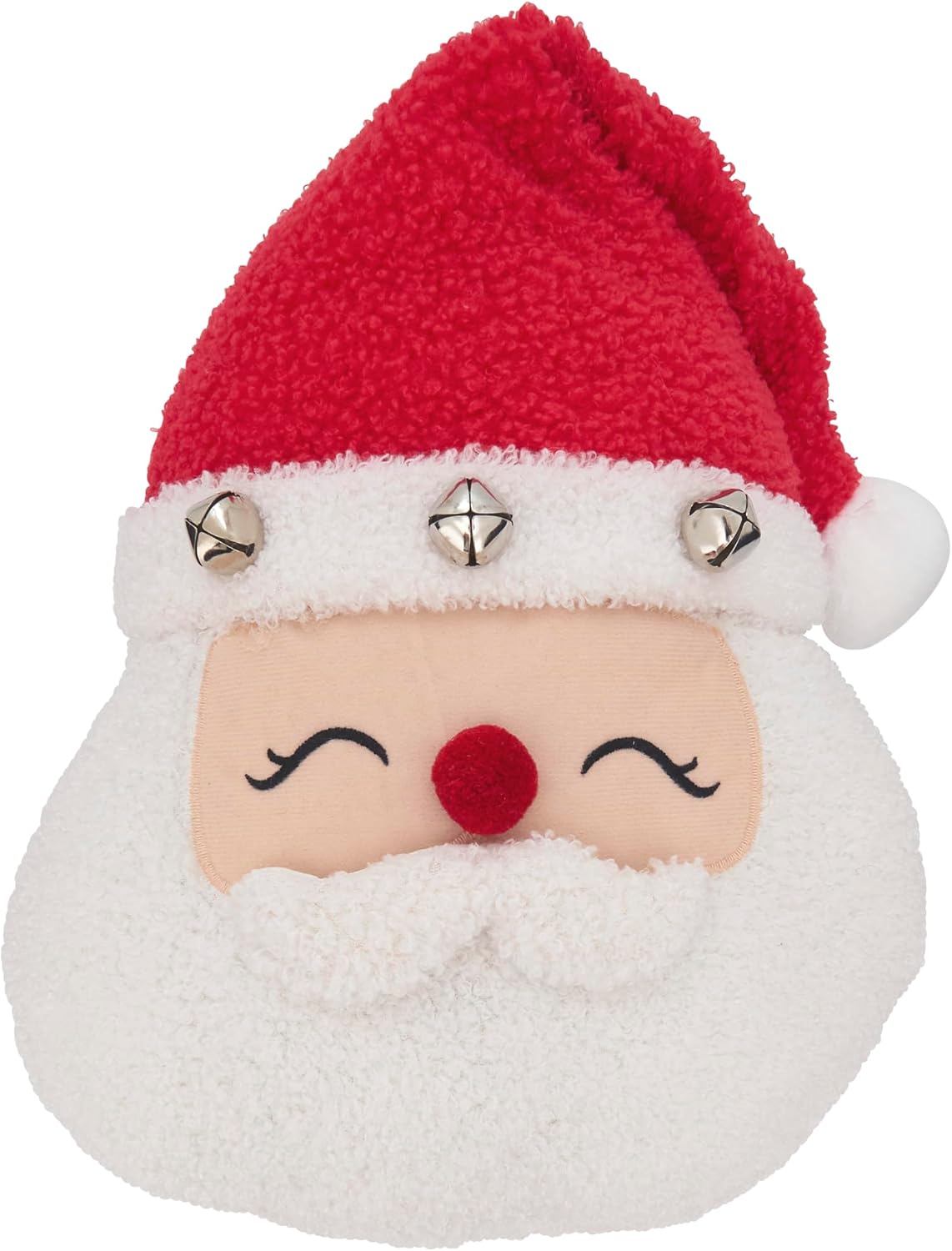 SARO LIFESTYLE Jolly Saint Nick Santa Poly Filled Throw Pillow