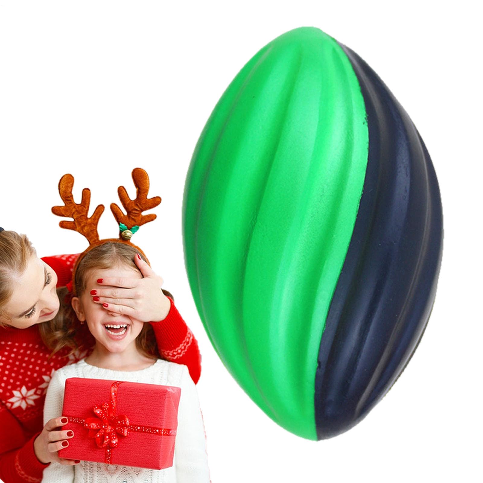Genérico Pelota De Rugby para Niños: Pelota De Espuma De Rebote Lento De 5 Pulgadas, Diseño En | De Entrenamiento Sólido Y Suave para Juegos En Interiores Y Exteriores, Equipo Deportivo Seguro