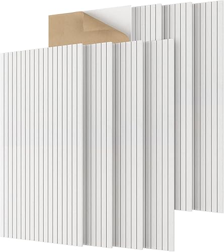 TONOR Paquete de 8 paneles acústicos grandes de 47.2 x 23.6 x 0.35 pulgadas, paneles autoadhesivos a prueba de sonido, paneles decorativos