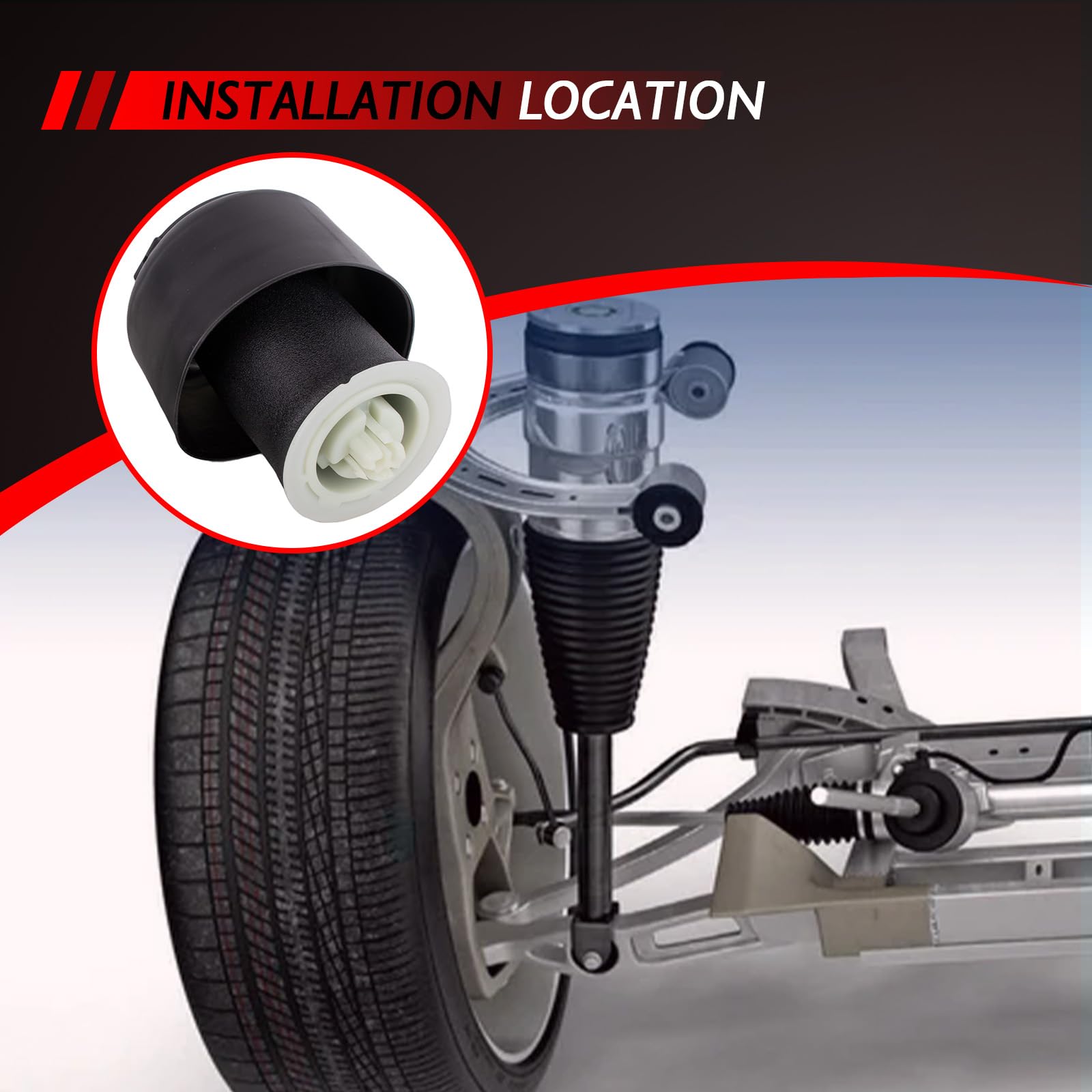 1x Luftfeder Luftfederung Hinterachse Luftfedern hinten Ersatz für 5er GT F07 Touring F11 2009-2017 518d 520d 520i 525d 530d 550i Autozubehör Teil# 37106781827 37106781828 37106781843