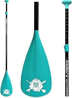 FunWater SUP Paddel-Schwimmfähiges Paddel, 165-215cm Verstellbar 3-teiliges Paddel für Stand up Paddling, Leichtgewichtig, langlebig
