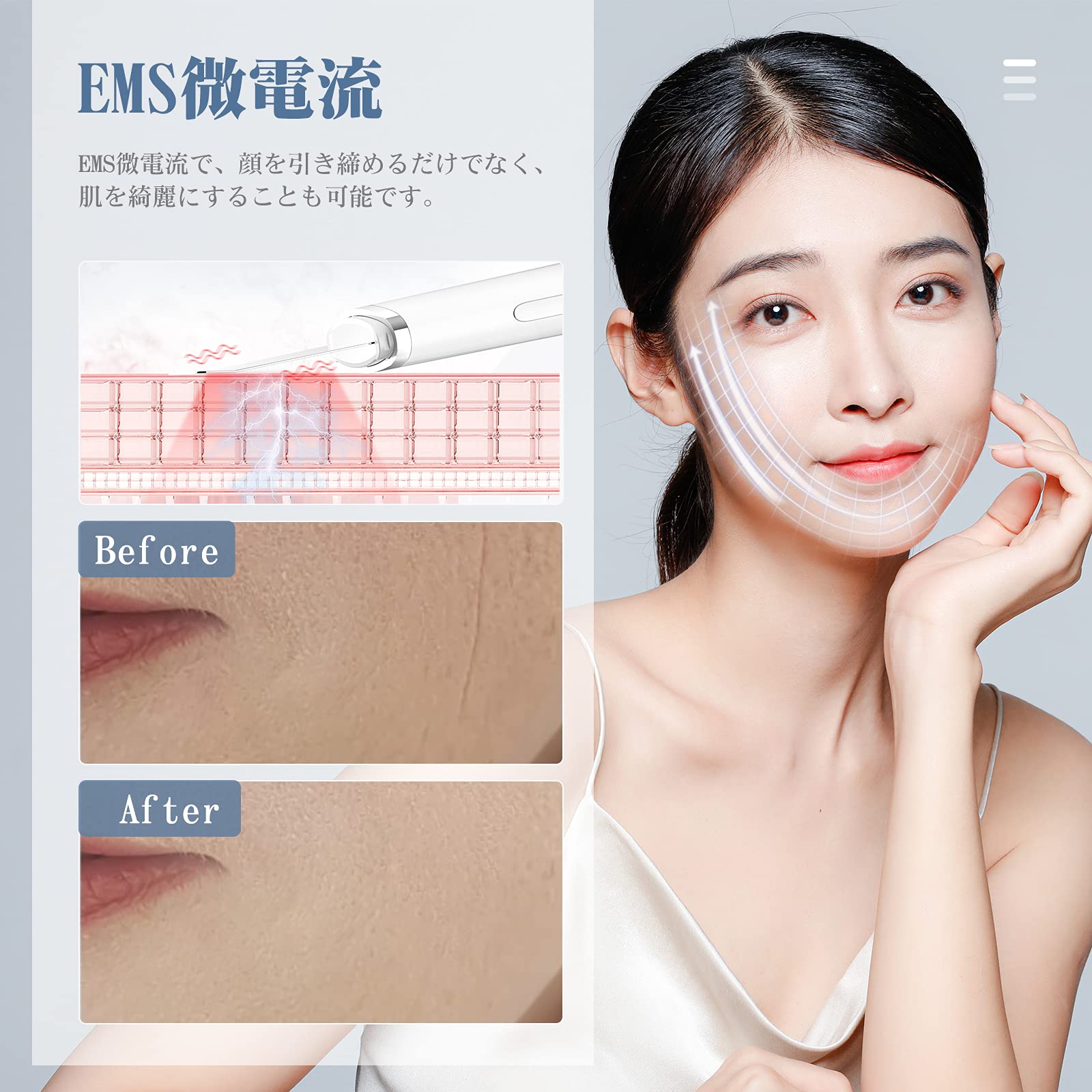 【フェイスケア】【1台4役】【顔の肌を綺麗に】ウォーターピーリング　美顔器 Amazon.co.jp: ANLAN ウォーターピーリング 美顔器 1台4役 温熱ケア
