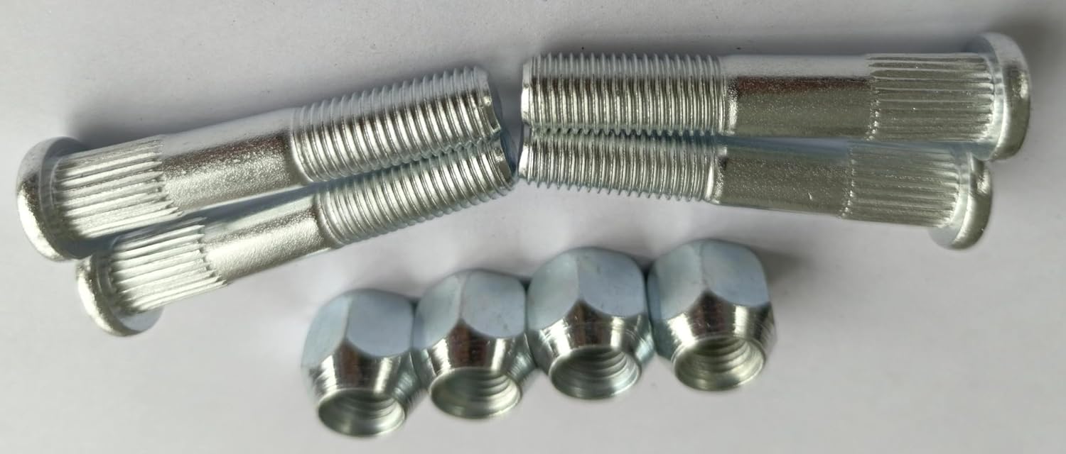 85-1064 Rear Wheel Studs& Nuts Kit Replacement For Suzuki ATV LT-A 400 Eiger 2WD 2002-2007 4WD LT-A 400 F, LT-A 400 King Quad 2WD 2008-2009, LT-F400F 4WD King Quad 2008-2024