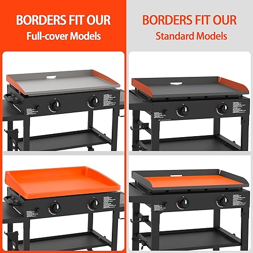 Miniatura 2 de Tapete de silicona mejorado para Blackstone de 28 pulgadas, cobertura completa completa de grado alimenticio, fácil de limpiar, resistente al calor