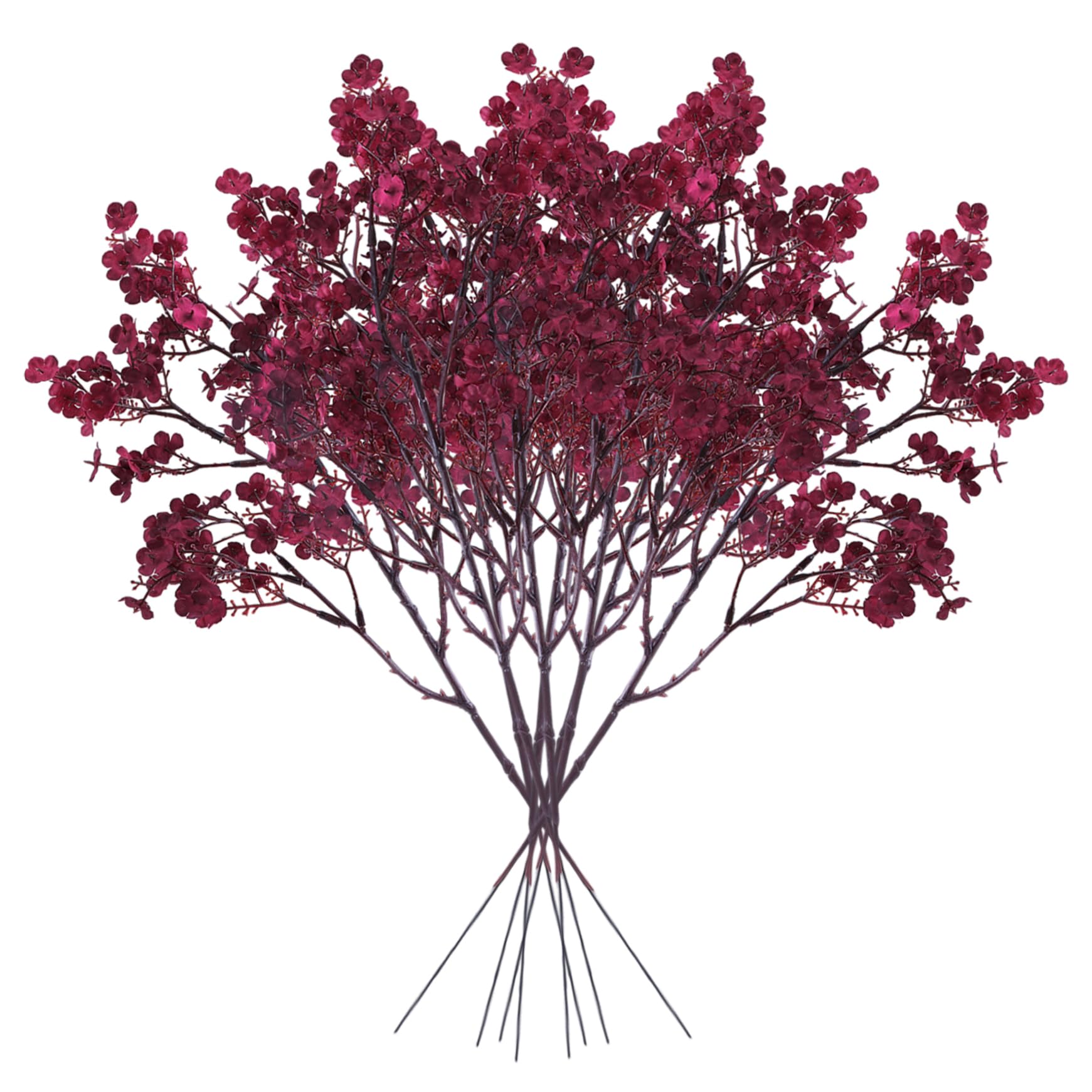 Fleurs bordeaux artificiels pour une ambiance poétique à la maison