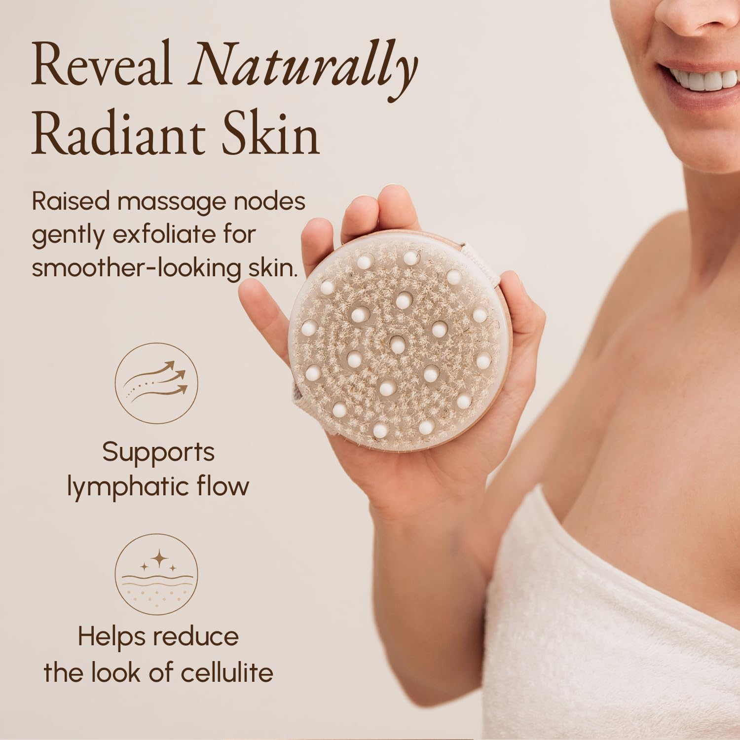 Dry Brushing Body Brush - Lymphatic Drainage -3