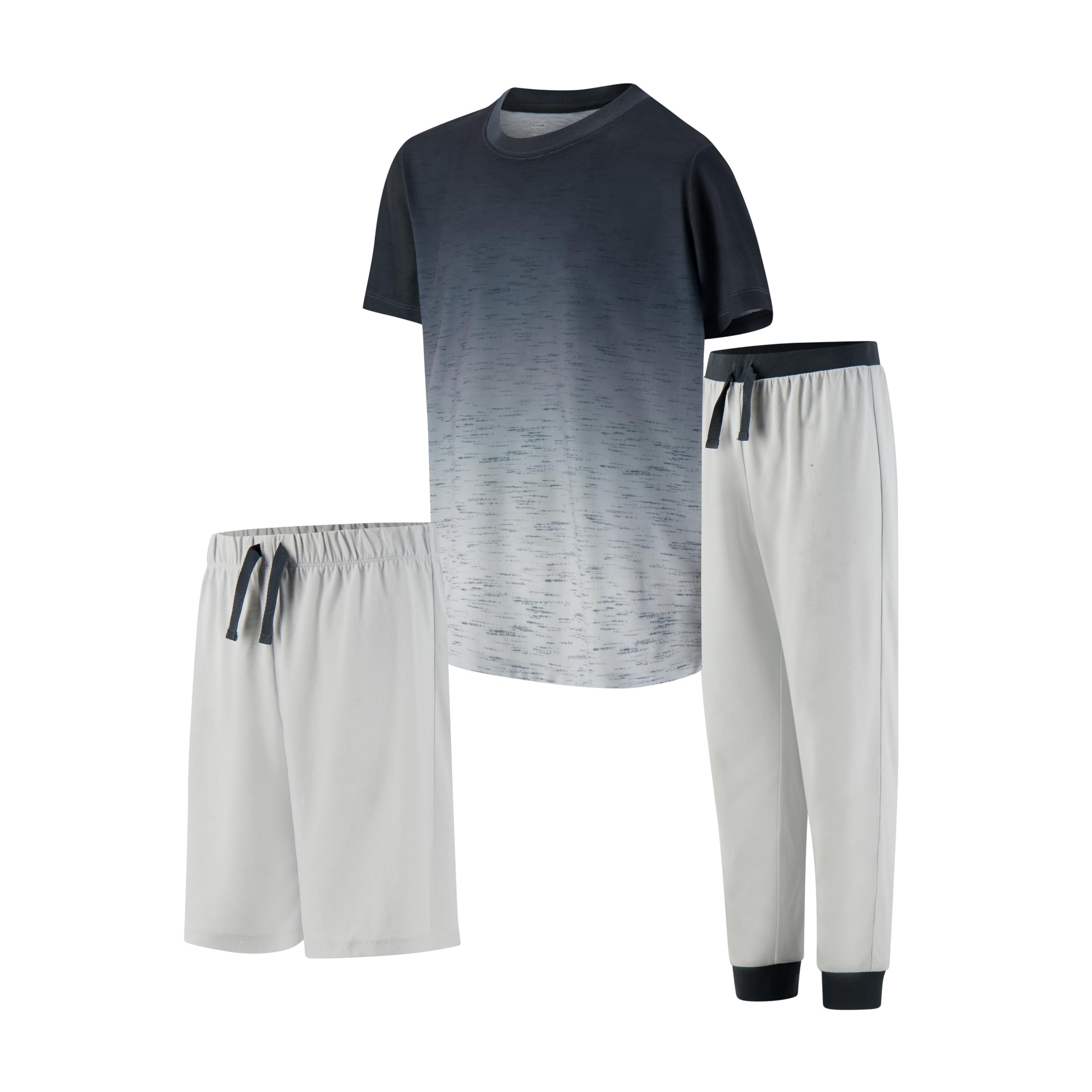 US Angels Boys Pajamas Set, 3-Piece Boys’ Sleepwear Pjs, Loose Fit, Soft, Breathable, Teens and Kids - Size 7-8, 10-12, 14-16