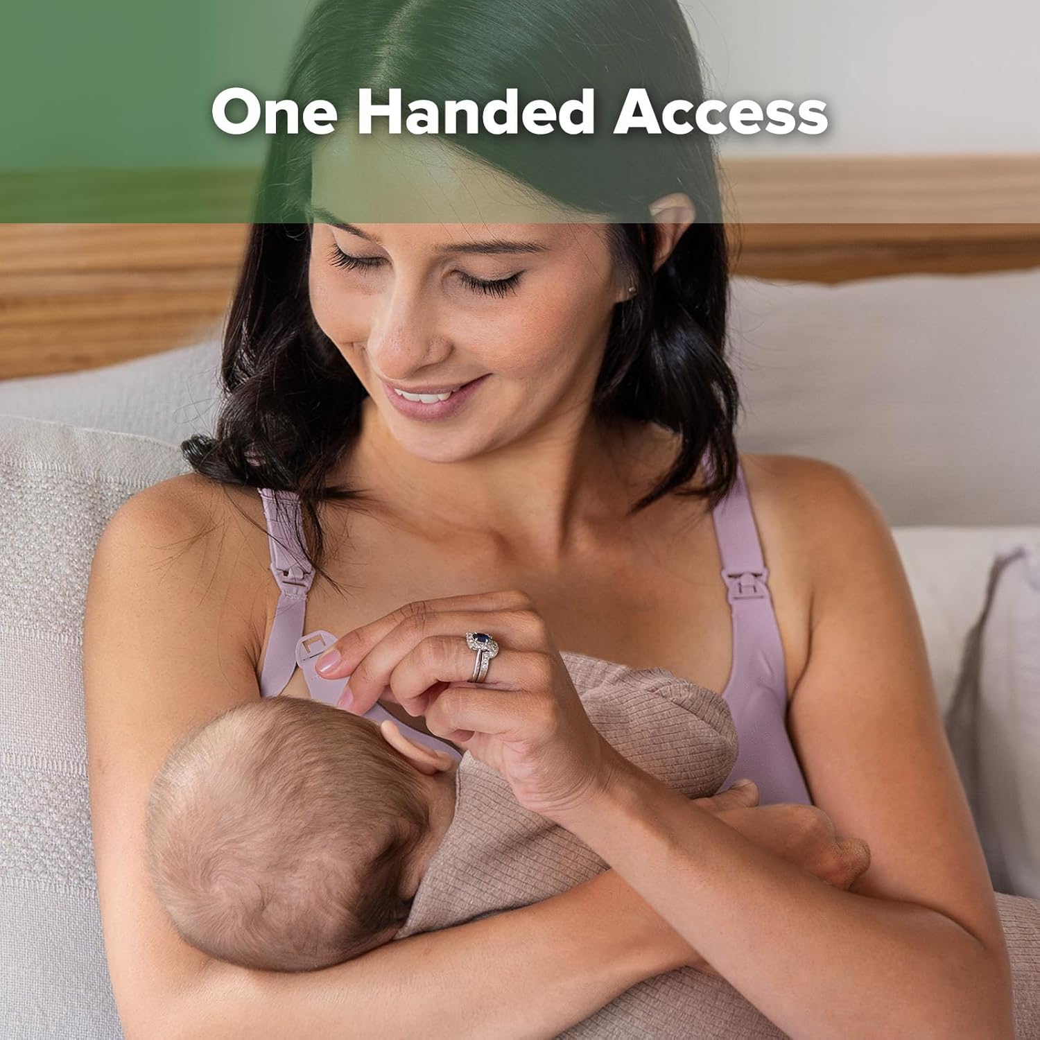 haakaa Nursing Bras for Breastfeeding, Ultra-Comfort Seamless Maternity Bra with Jelly-Strip Support - Image 5