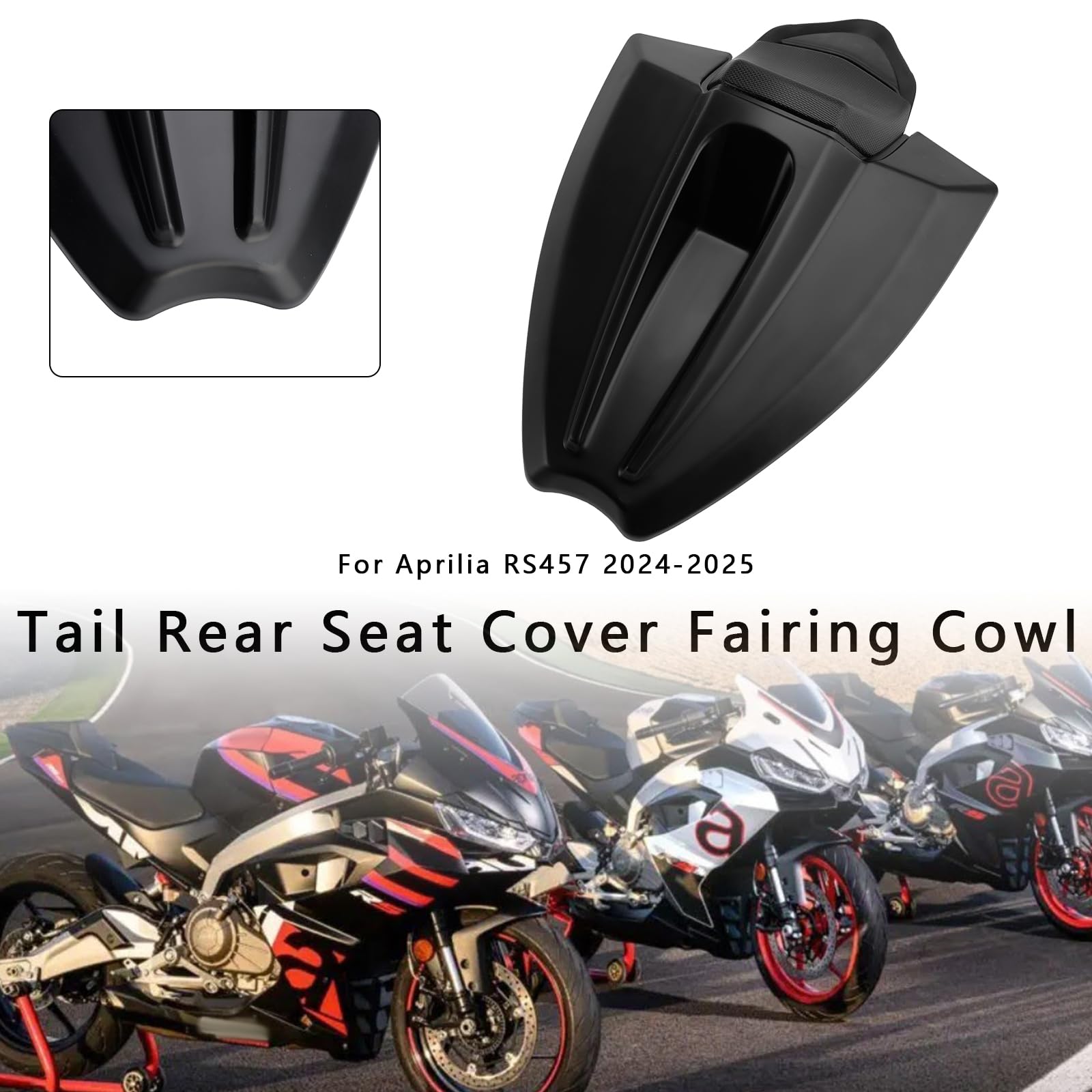 Tail Rear Seat Cover Fairing Cowl für Aprilia RS 457 2024-2025 Matt Black