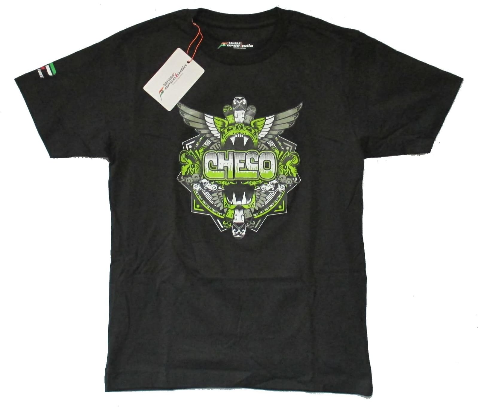 Force India Sahara F1 Perez Checo Black T Shirt Small