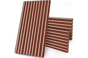 Brown Hot Glue Sticks with Precision Bonding (24 Pack)