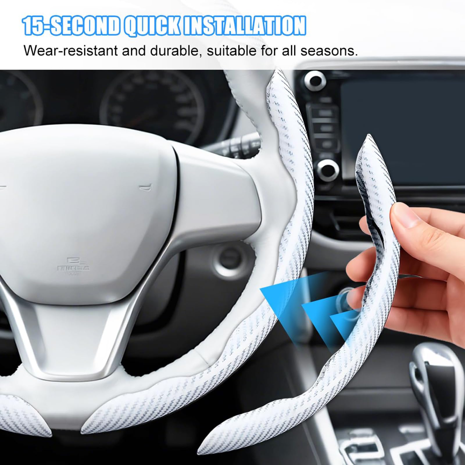 Funda Volante para F-Pace 2016-2026 (Blanco 2PCS 3PCS/Blanco)