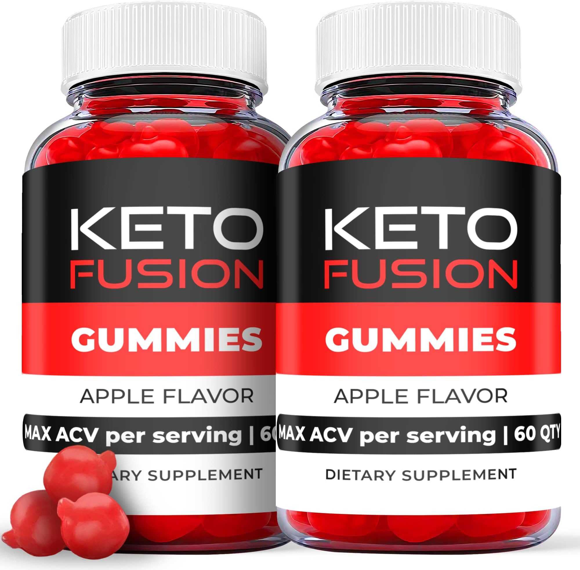 Keto Fusion Gummies - Keto Fusion ACV Gummies with Apple Cider Vinegar, Keto Fusion Gummies with ACV for Ketosis - Vegan, Non GMO - Advanced Formula Ketogenic (2 Pack)