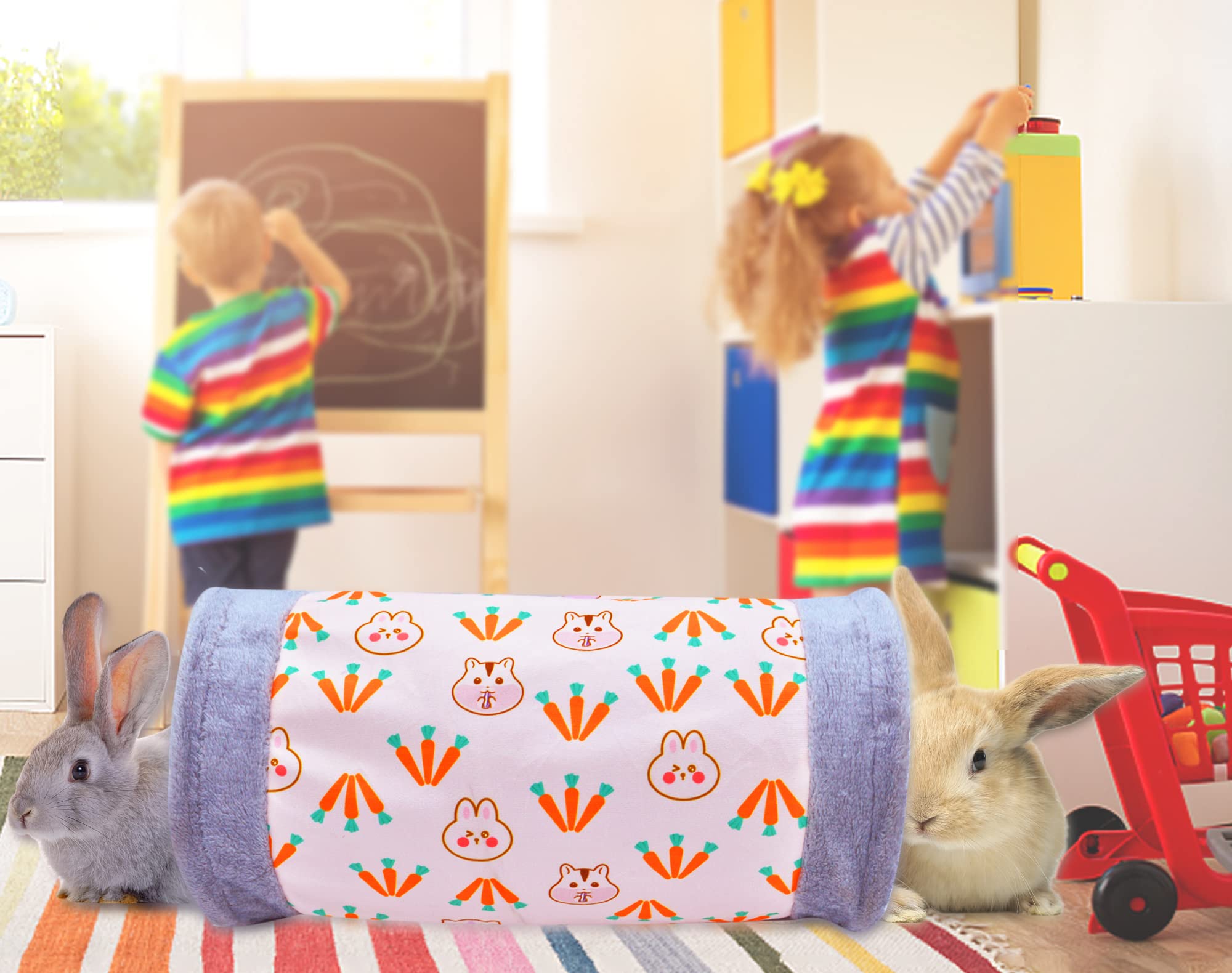 Lapin Jouets Tunnel Jouets Pour Animaux Petit Animal Tunnels D'Activité Tubes Pour Lapins Jeu Jeux Lapin Nain Cochons D'Inde Crinkle Pliable