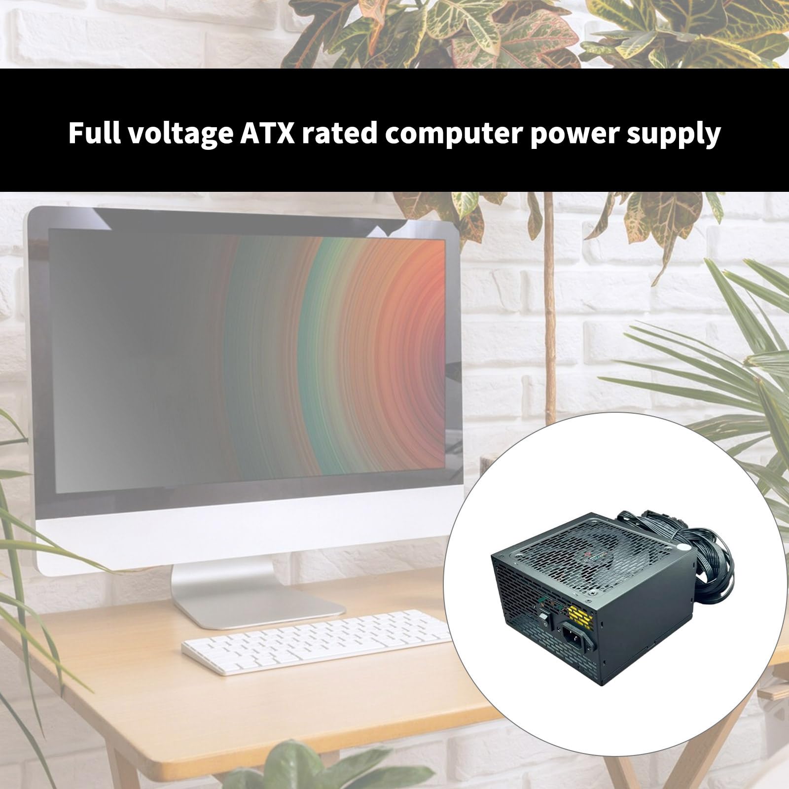 Alimentatore silenzioso con ventola da 550 W/650 W/750 W, 8 pin, per giochi minerari, accessori per computer, alimentatore desktop da gioco