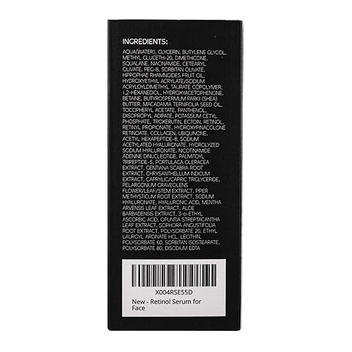 Miniatura 7 de Suero de retinol para cara, antienvejecimiento y antiarrugas, suero de retinol B5 con niacinamida, colágeno y ácido hialurónico, suaviza las arrugas