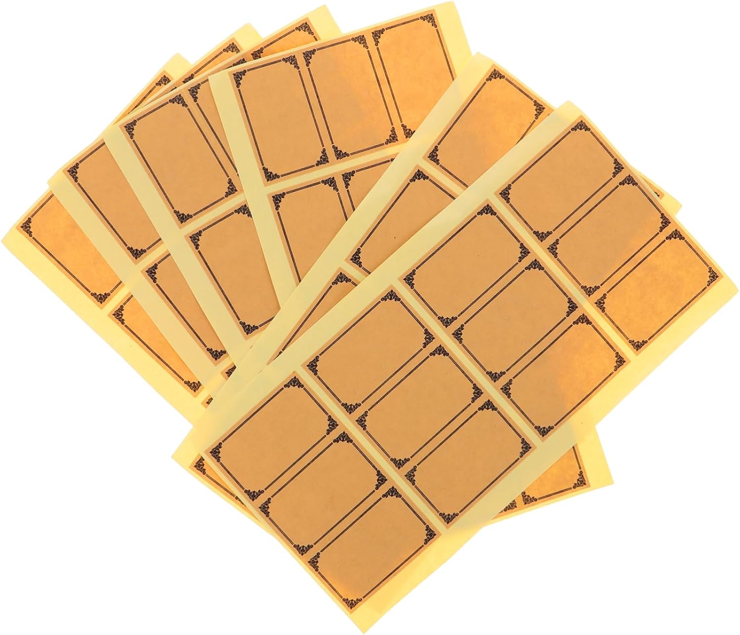 Garneck 1set Wine Labels for Bottles Handwritten Vintage Stickers Blank Adhesive Labels for Jars Containers for Special Occasions Personal