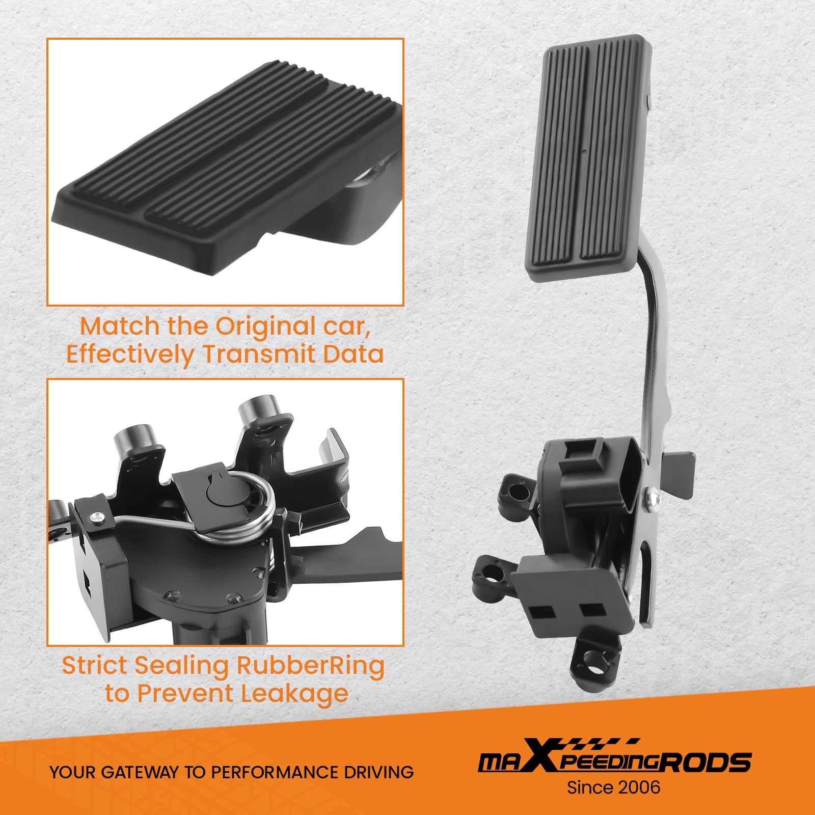 maXpeedingrods Capteur de position de pédale d'accélérateur de rechange 699203 pour Ford F250 F350 F450 F550 2001 2002 2003 Super Duty 7,3 L, pour Ford Excursion 2001 2002 1C3Z9F836BA