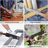 Heatigo - Sega a Mano Giapponese Piccola per Legno da Taglio Fine, Doppio Taglio 11/17 TPI, Manico in Legno, Denti Fini per Potatura e Lavorazione - 5