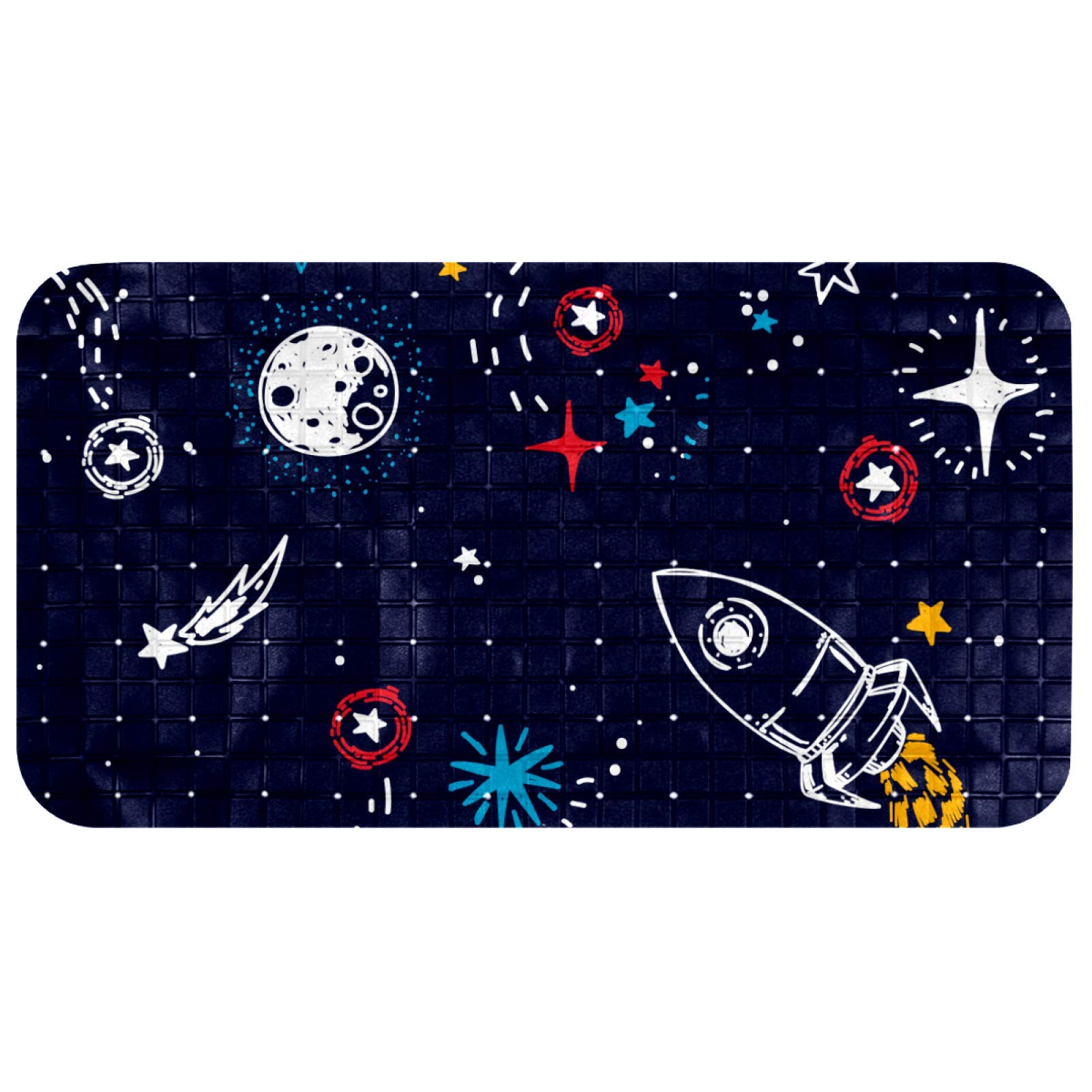 Tapis de bain antidérapant bébé à ventouses et drainage optimal pour enfants