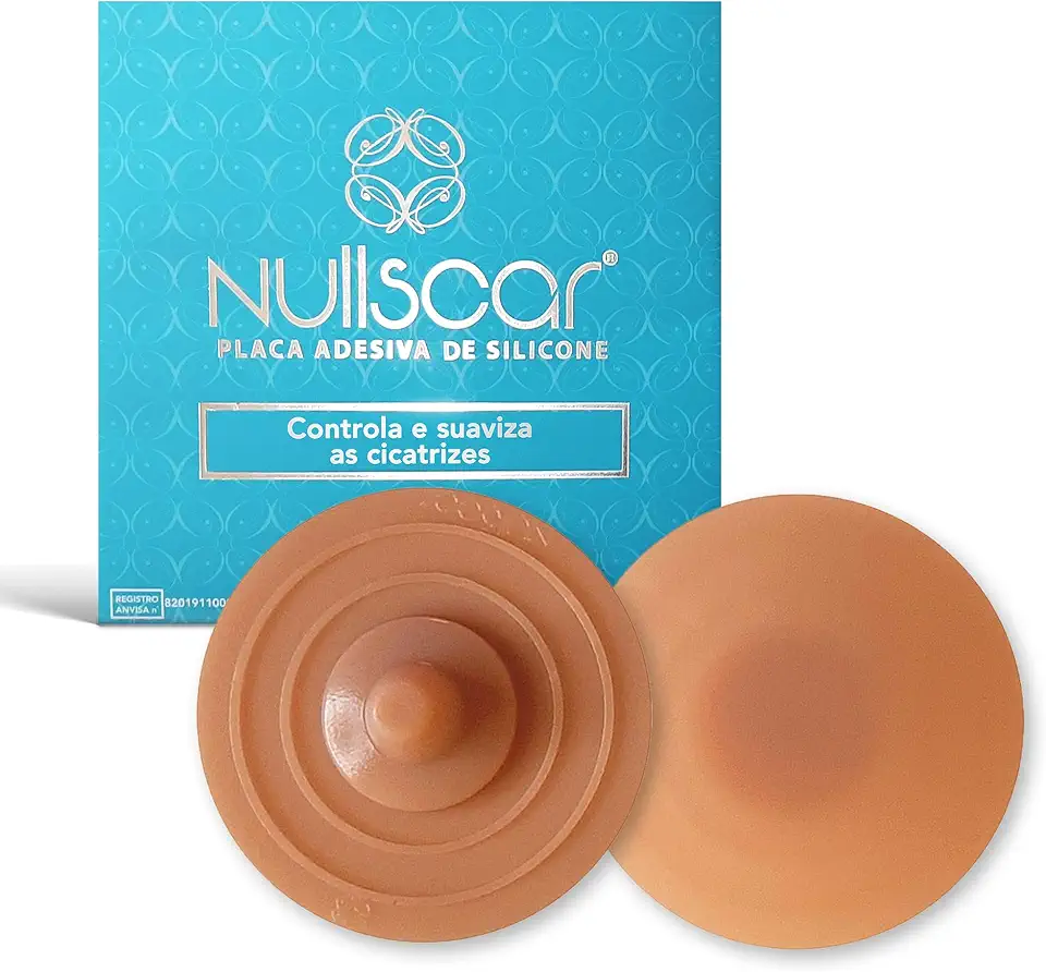 Órtese Umbilical - Fita Adesiva de Silicone Para Cicatrizes Hipertróficas e Queloides - Com Óleo de Rosa-Mosqueta e Vitamina E - 6 cm