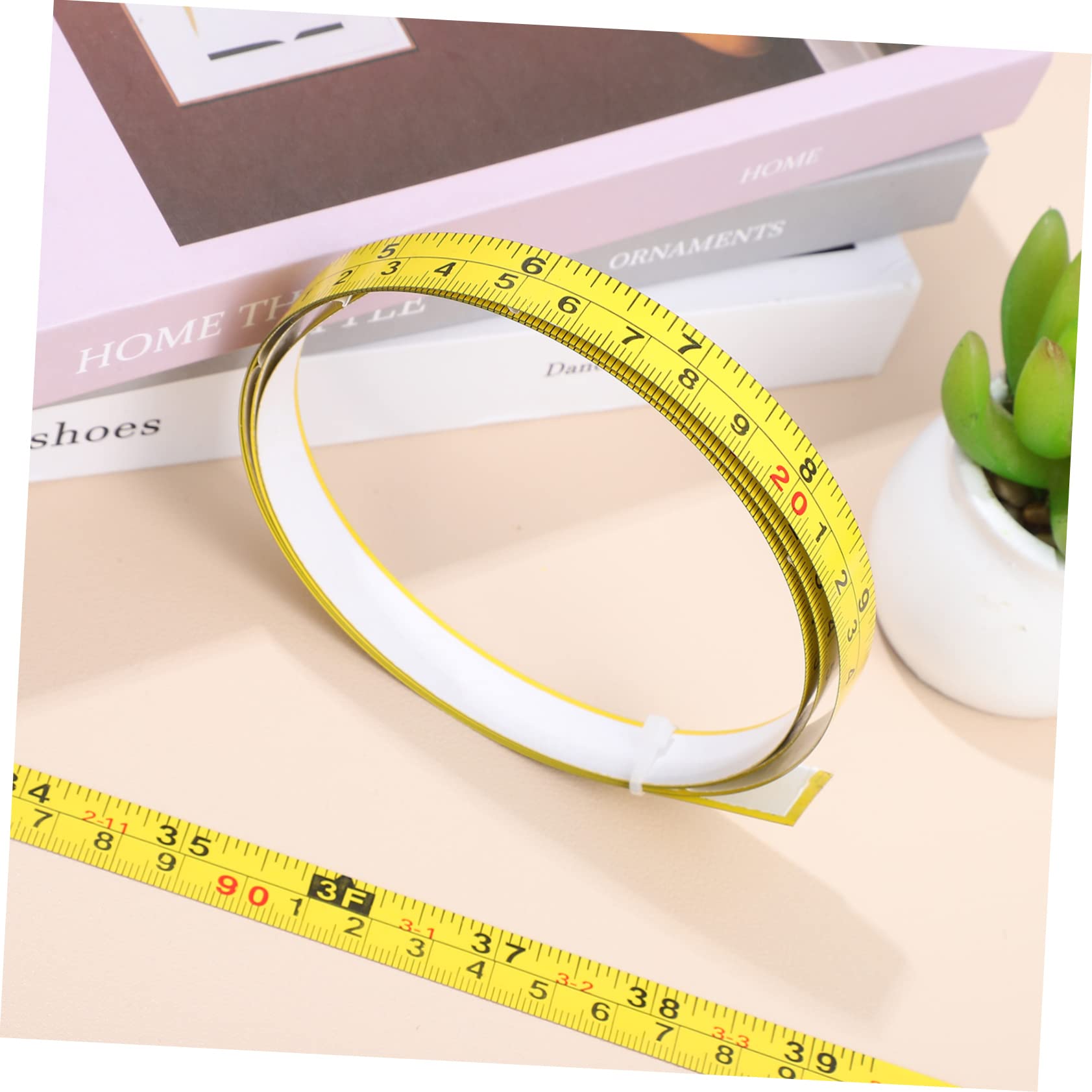 4 Ensembles Mesurer Auto Adhésif Avec Échelles Impériales Métriques Pour Établis Tapes De Mesure Avec Adhésif Pour Mesures Précises 3 Pièces * 4