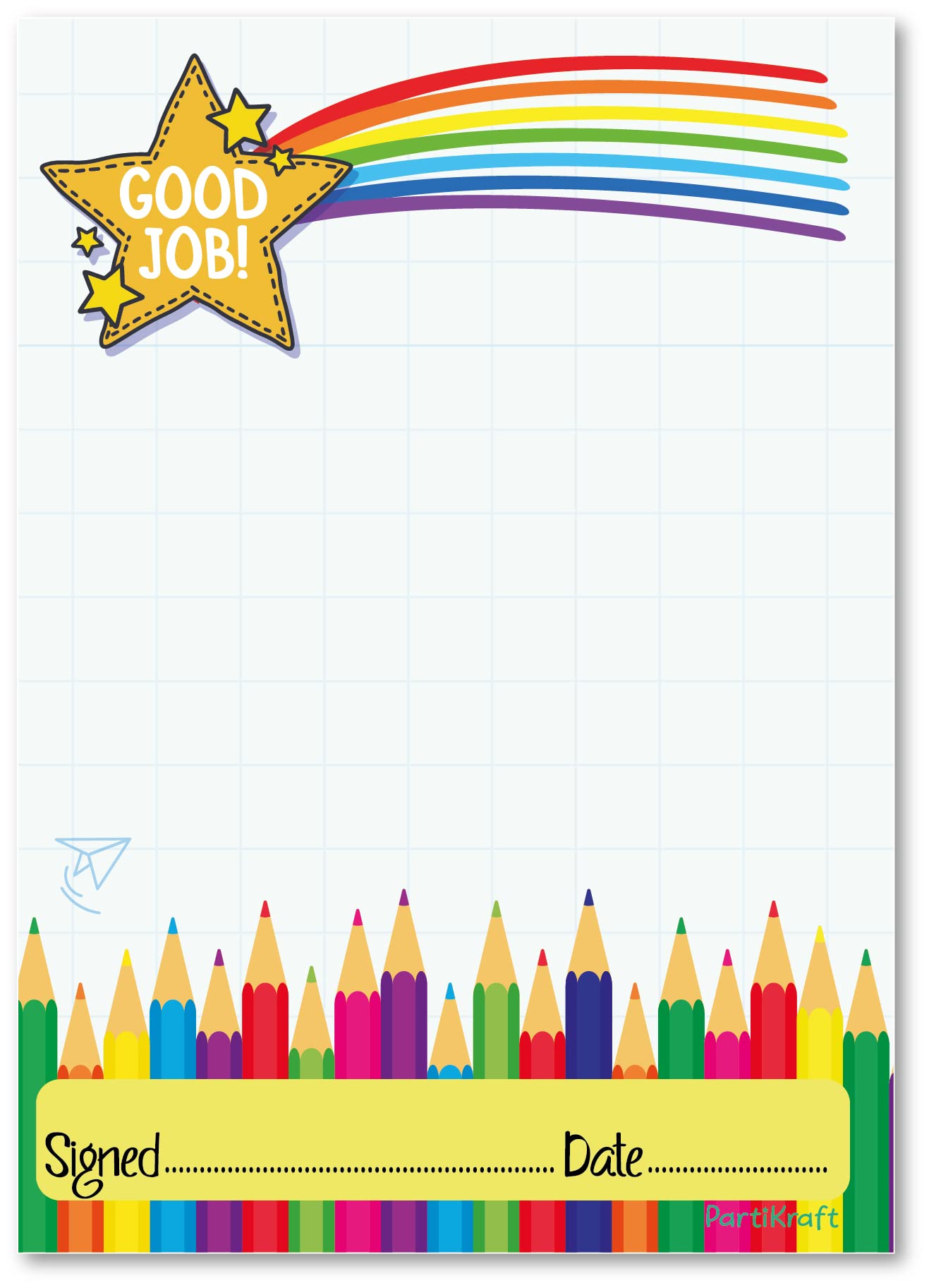Good Job Note Home - Rainbow Pencil Design - Teachers Reward ...