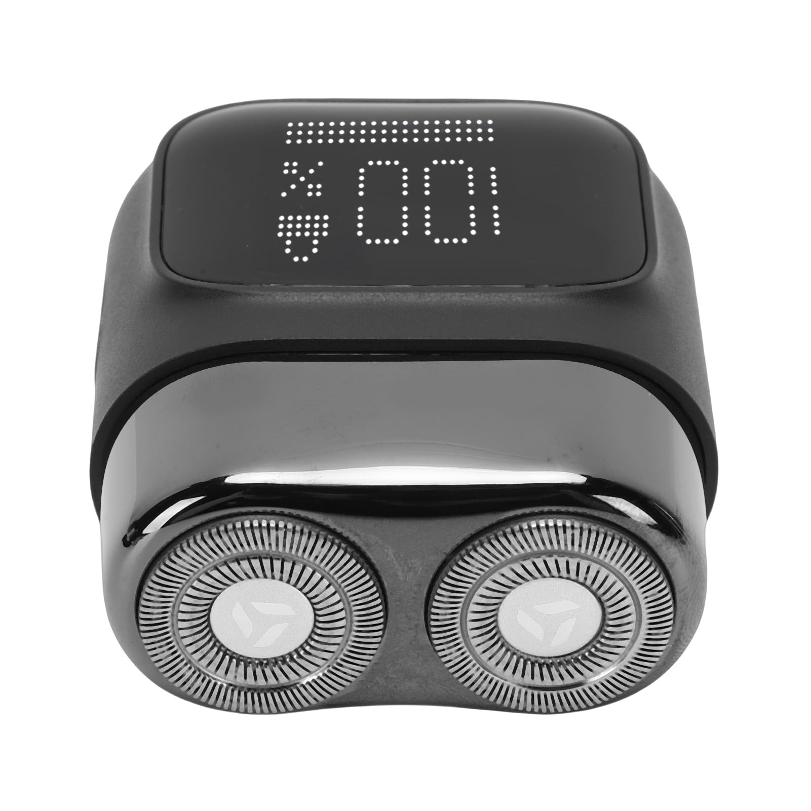 RiToEasysports Regolabarba, Regolabarba Portatile con Display Digitale LCD in Lega Resistente All'acqua per Viaggi All'aperto (BLACK)