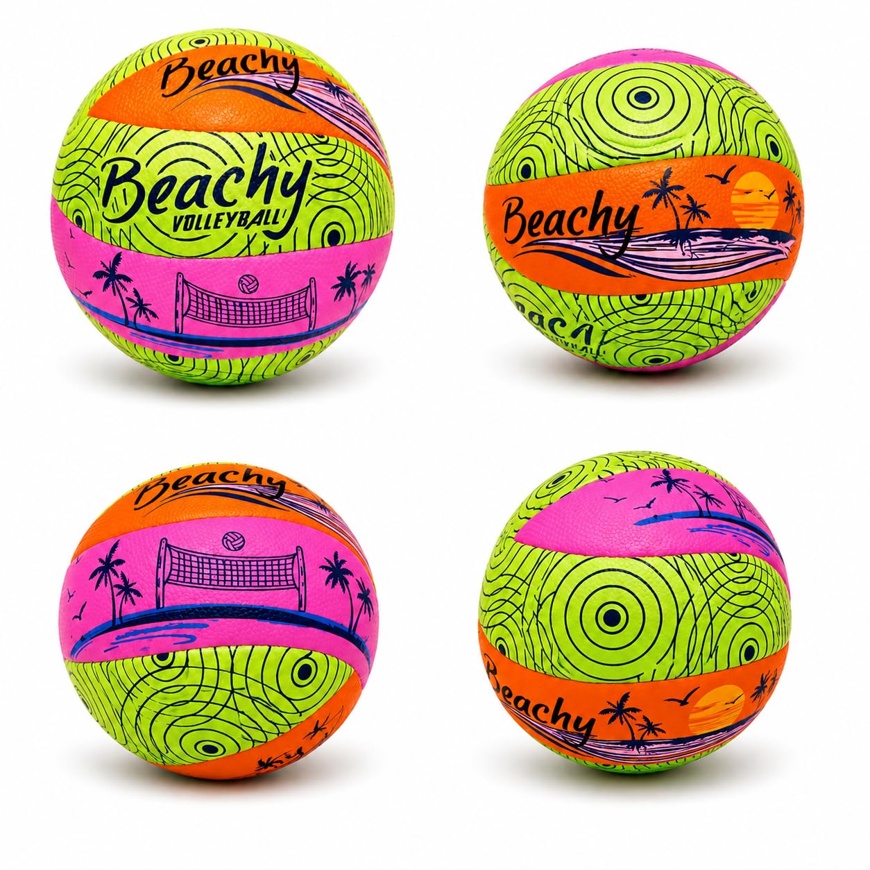 Safe Sport Gear Beachy Volleyball – weicher Griff, offizielle Größe, leichter Strand-Volleyball für drinnen und draußen, Spaß für Kinder und Erwachsene