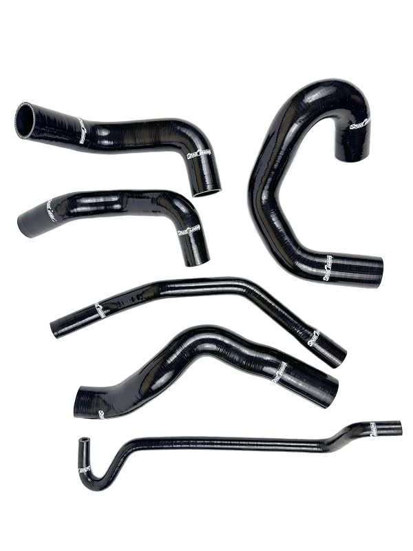 Silicone Radiator hose kit compatible with Ford Mustang GT V8 05-06 / SHELBY GT500 05-10 MT, black by STREET TUNING - Used condition - Image 4