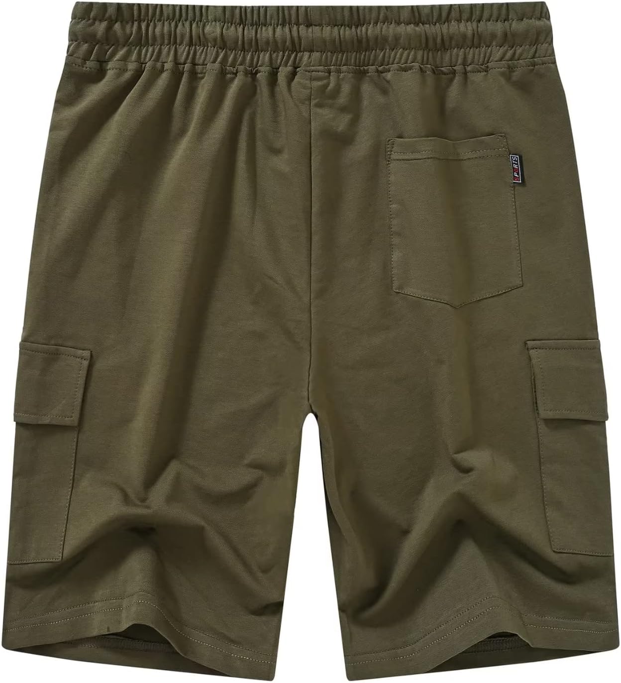 YuKaiChen Men's Casual Cargo Shorts Classic Relaxed Fit Drawstring Elastic Waist with Pockets - Image 4