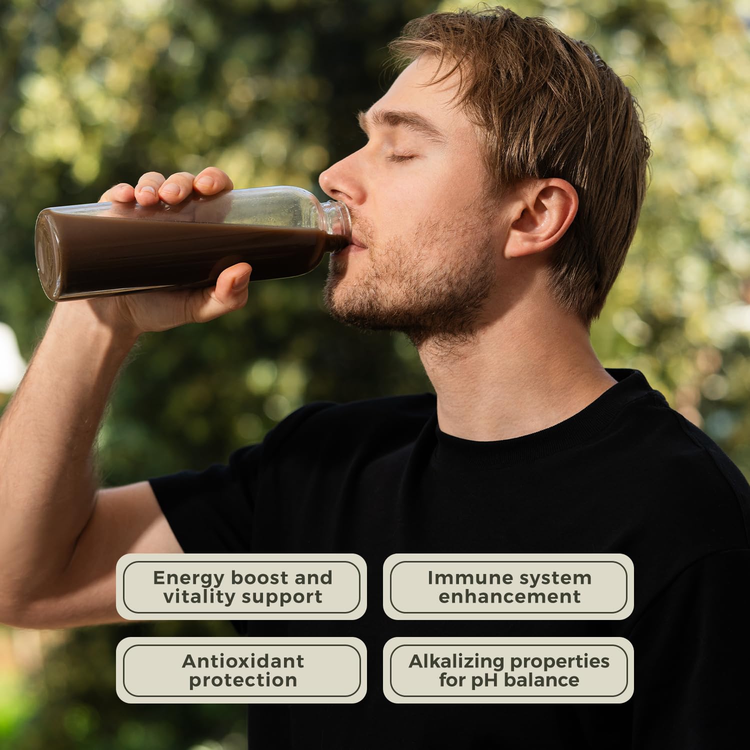 Greens Superfood Powder - Chocolate Flavor to Cleanse & Detox - Smoothie Mix Supplement with Organic Digestive Enzymes, Immune Support, Bloating Relief, Vegan, Low-Carb 30 Servings - by Detox Organics