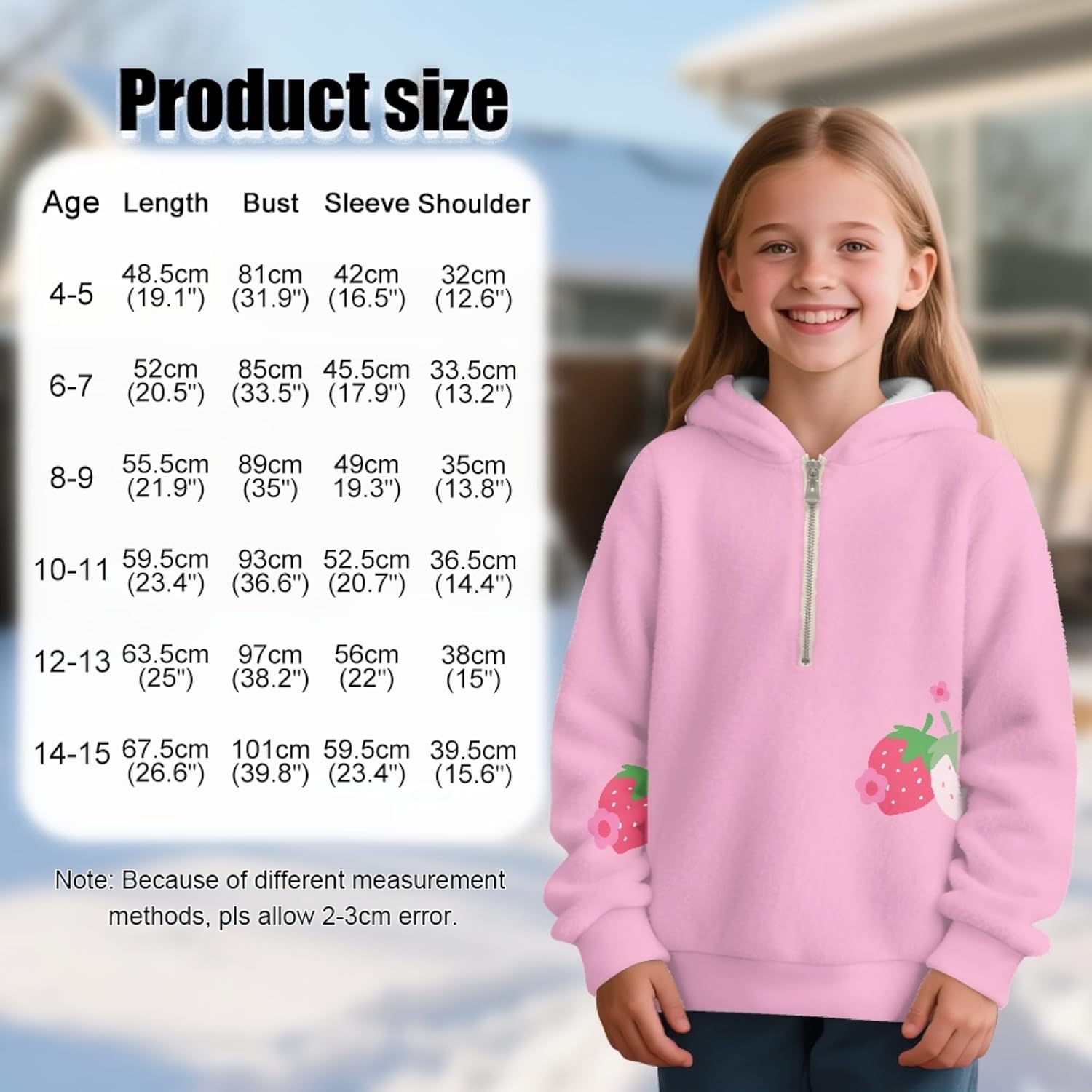 Hawapod Girls Oversized Sweatshirt Graphic Comfort Half Zip Pullover Hoodies Outdoor Daily SSpring Fall Hoodie For Girl