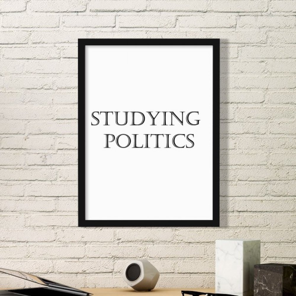 Sticker mural Sciences politiques cadre noir pour sublimer un mur blanc