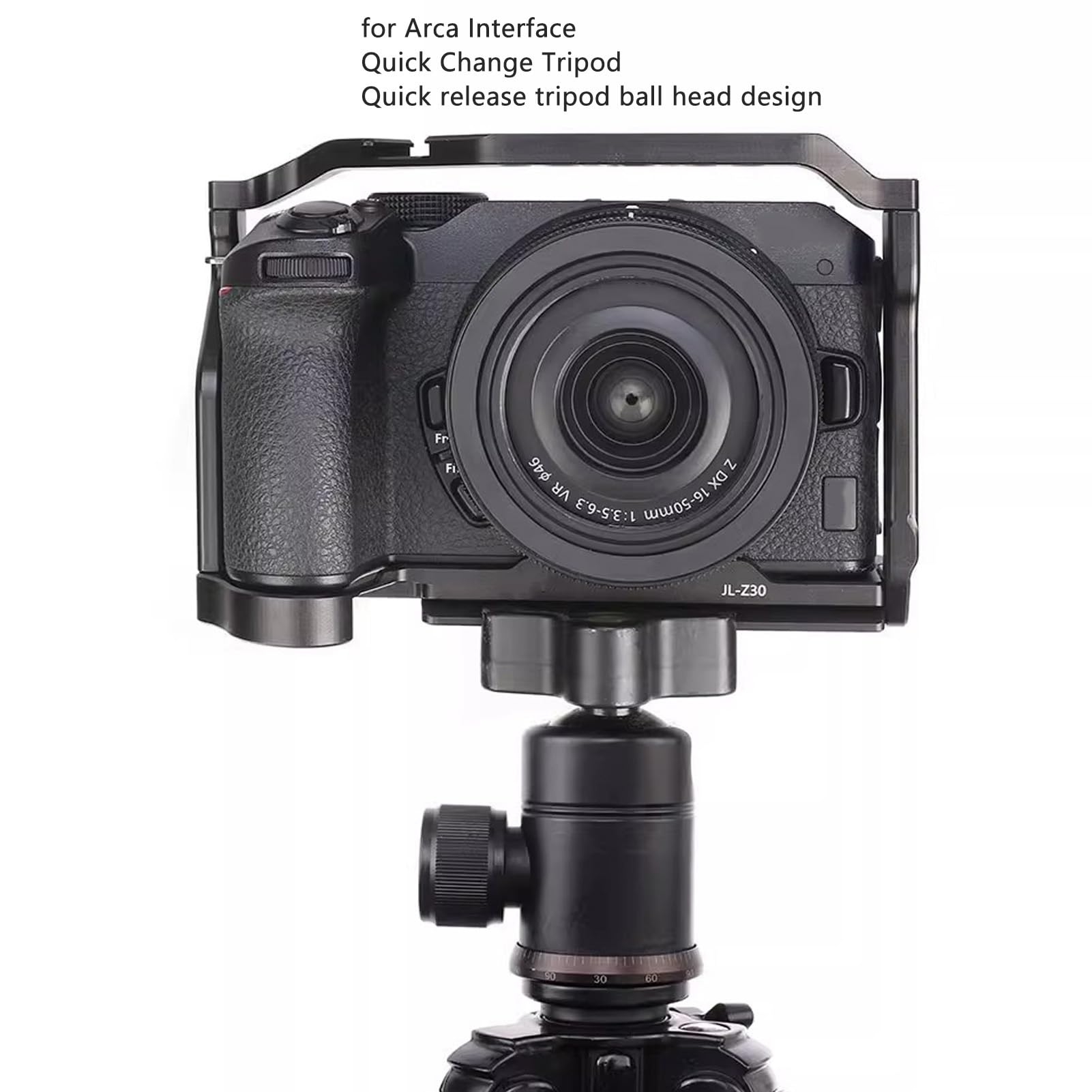 Amazon | Z30カメラ用カメラケージ、アルミニウムカメラリグカメラ