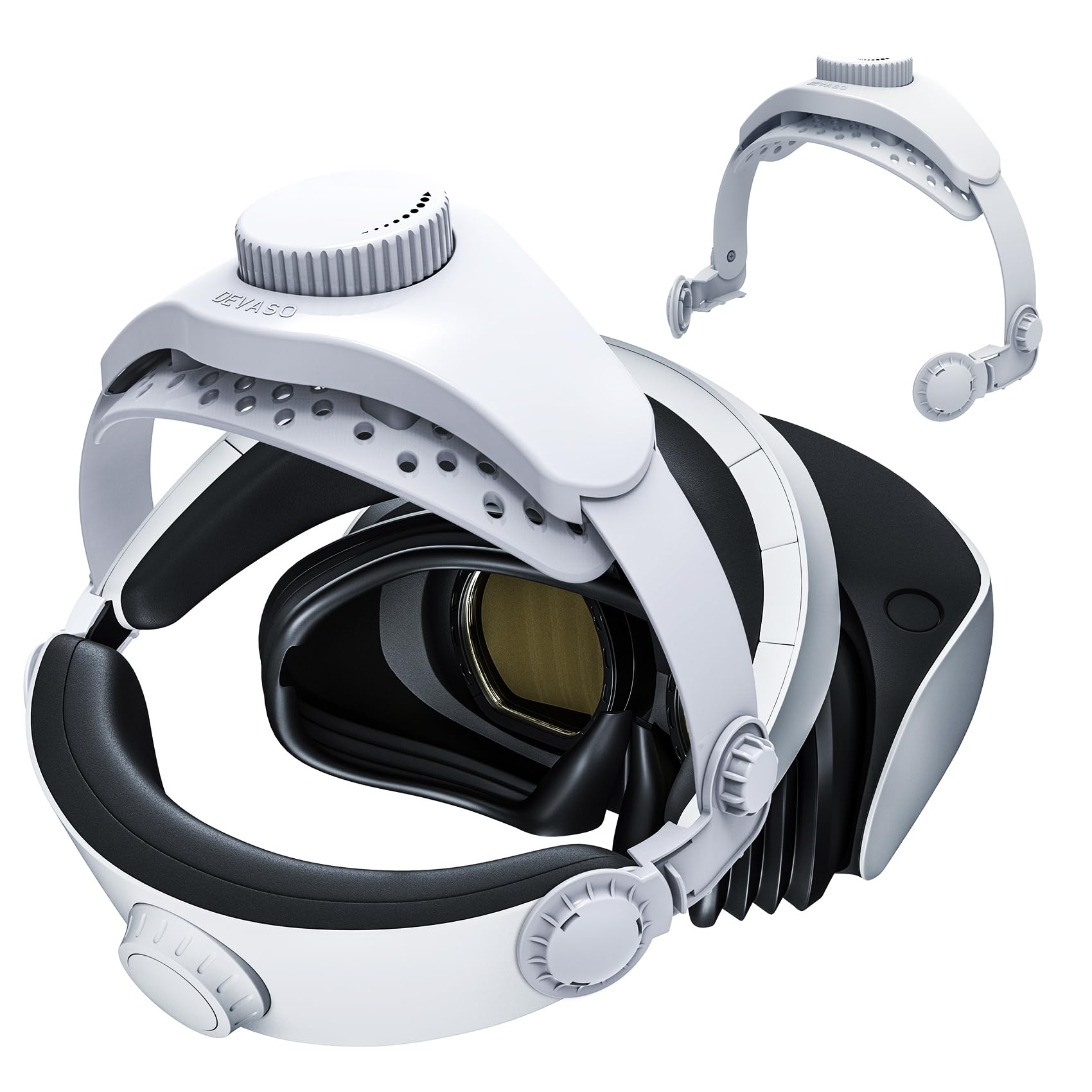 Adjustable Head Strap for Playstation VR2. Lightweight Headband for PSVR2 Helps to Reduce Pressure by Dispersing Gravity for Adults and Kids, Compatible with PS5 VR Headset Accessories(Black)