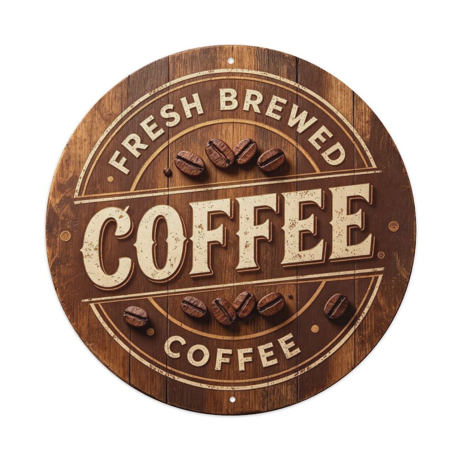 Vintage Fresh Coffee Sign Metal Tin Sign Plaque