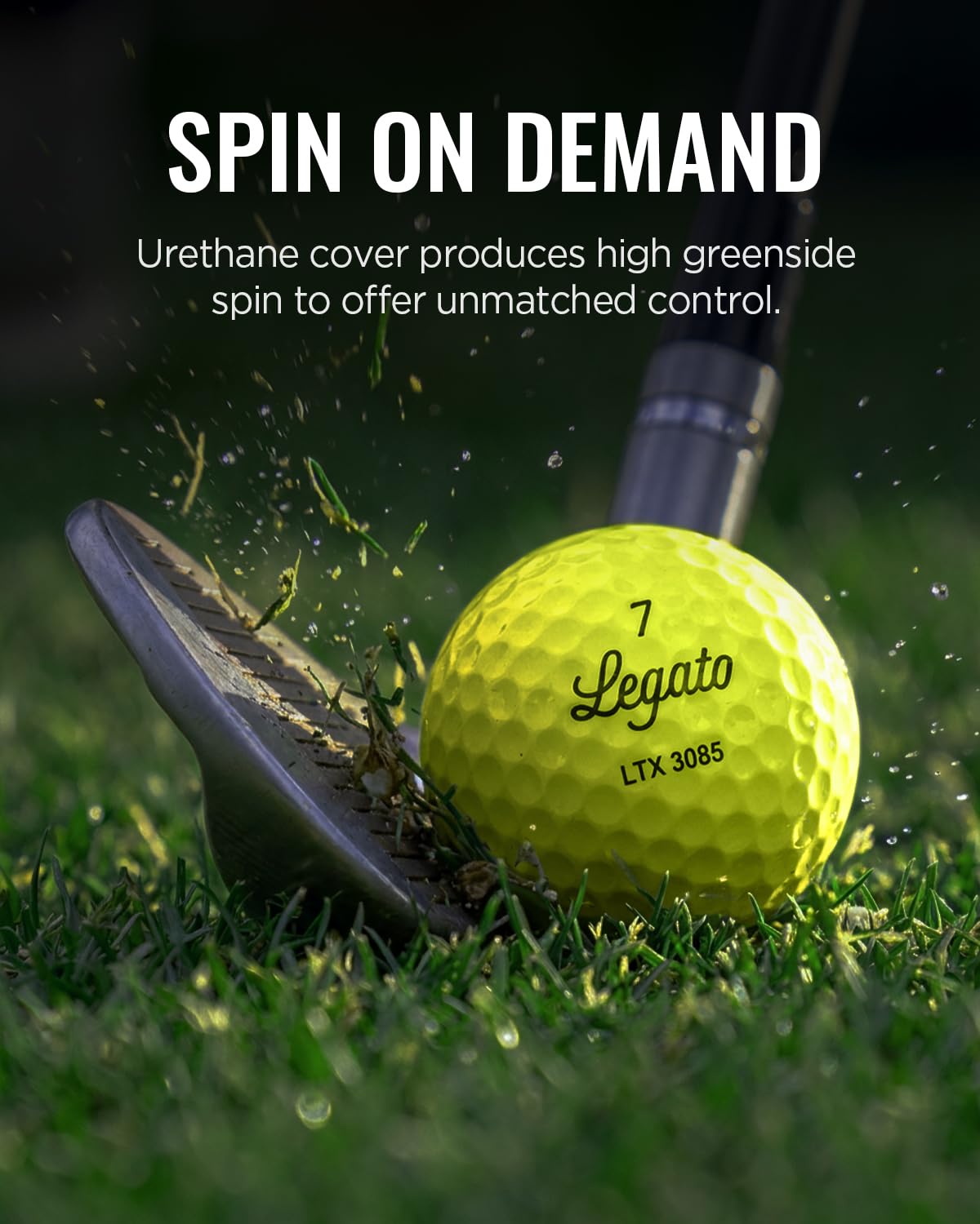 Legato Palline da golf LTX3085 | Progettato per aiutare i golfisti a superare i 90 | Distanza massimizzata con una sensazione più morbida | 3 pezzi | Copertura in uretano | 85 compressioni