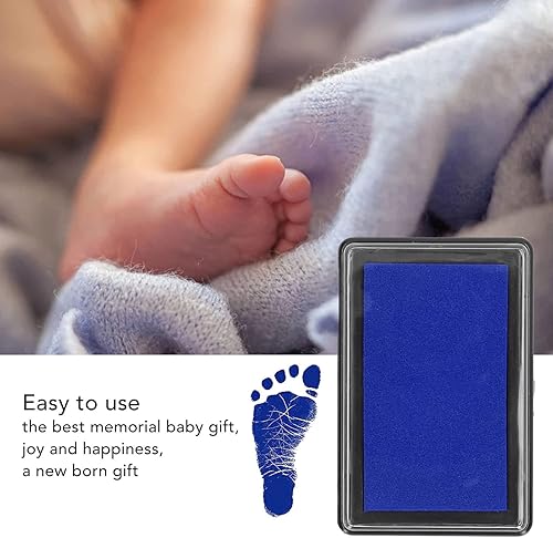 Miniatura 6 de TOPINCN Almohadilla de tinta de huella de bebé, almohadilla de tinta para huella de bebé, almohadilla de tinta de huella de mano de bebé con